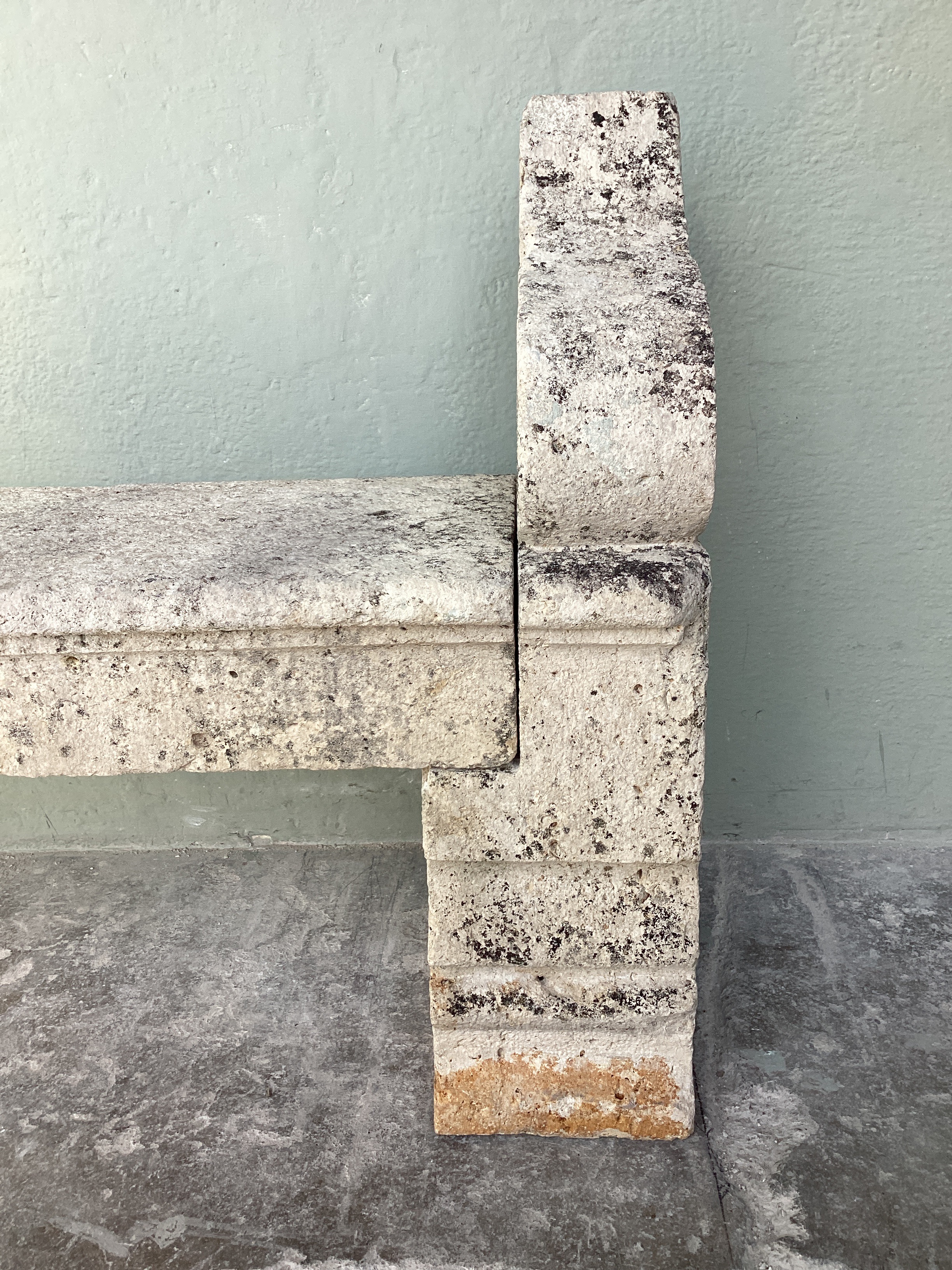 19th c. Stone Bench from the Property of a small Chateau in Rainville, a village in the Vosges region of France - image 4